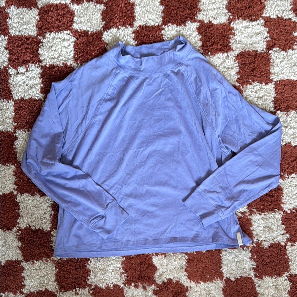 Purple Long Sleeve Mockneck